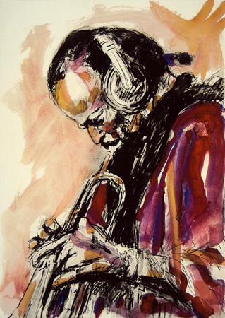 Jazz - with Miles Davis by Ronnie Wood